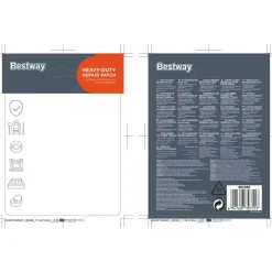 Bestway Parche de reparación de alta resistencia 10 unidades