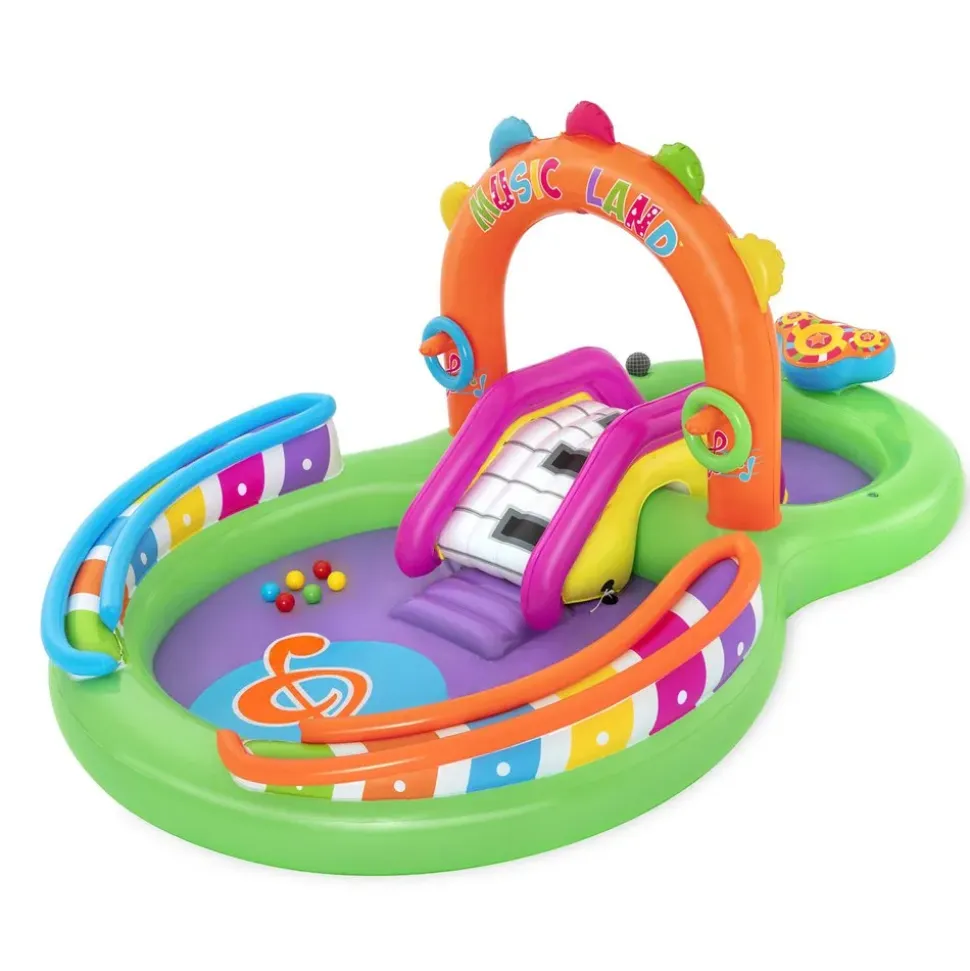 Bestway Piscina Doble para Niños Sing N Splash con Bolas 295x190 cm