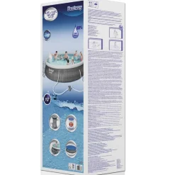 Bestway Piscina hinchable redonda Fast Set Rattan 457x107 cm
