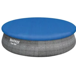 Bestway Piscina hinchable redonda Fast Set Rattan 457x107 cm
