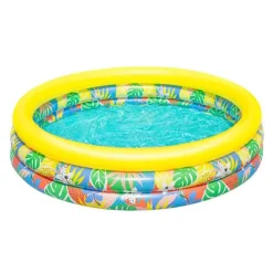 Bestway Piscina hinchable redonda 51203 Tropical Ø168x38 cm