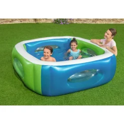 Bestway Piscina inflable cuadrada para ventana 168x168x56 cm