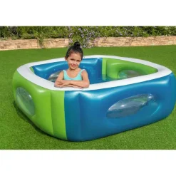 Bestway Piscina inflable cuadrada para ventana 168x168x56 cm