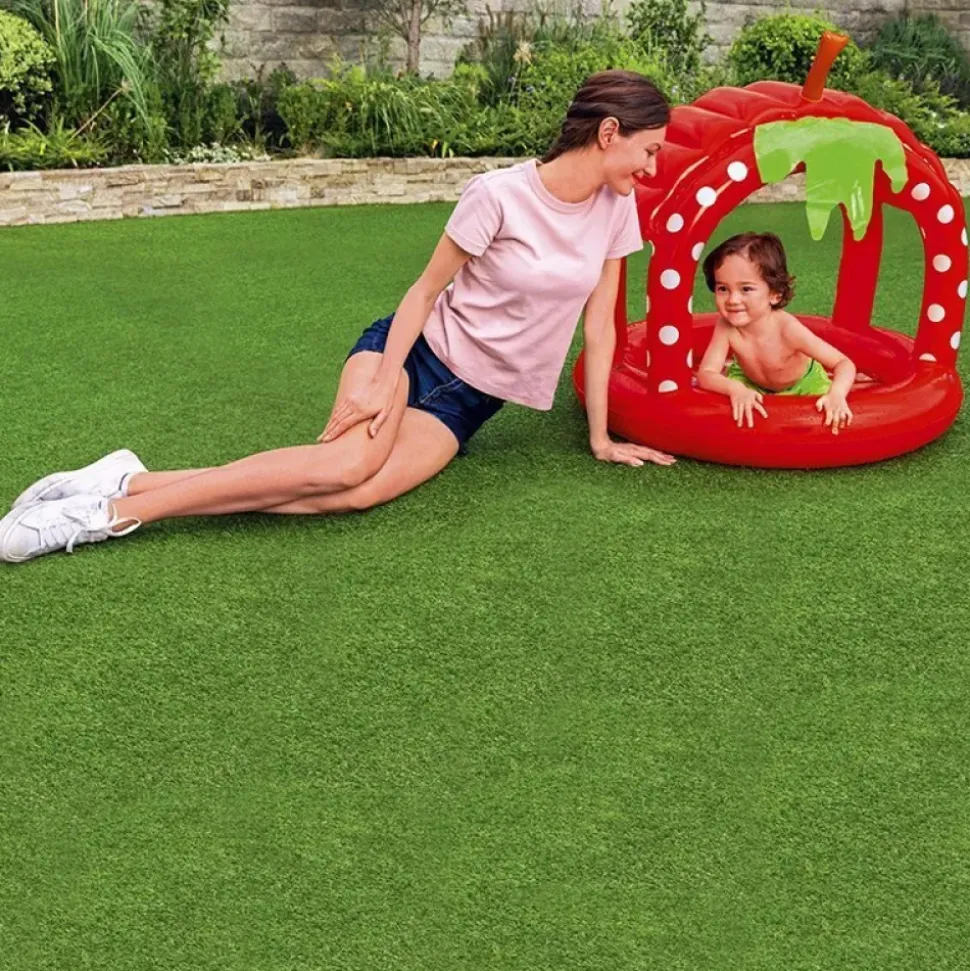 Bestway Piscina inflable de fresa con parasol