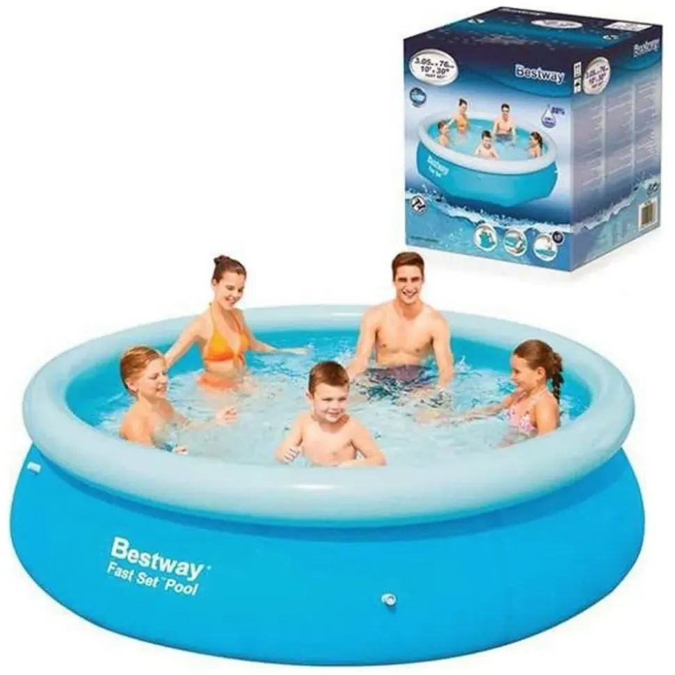 Bestway Piscina inflable redonda de instalación rápida Ø sin depuradora 305x76 cm