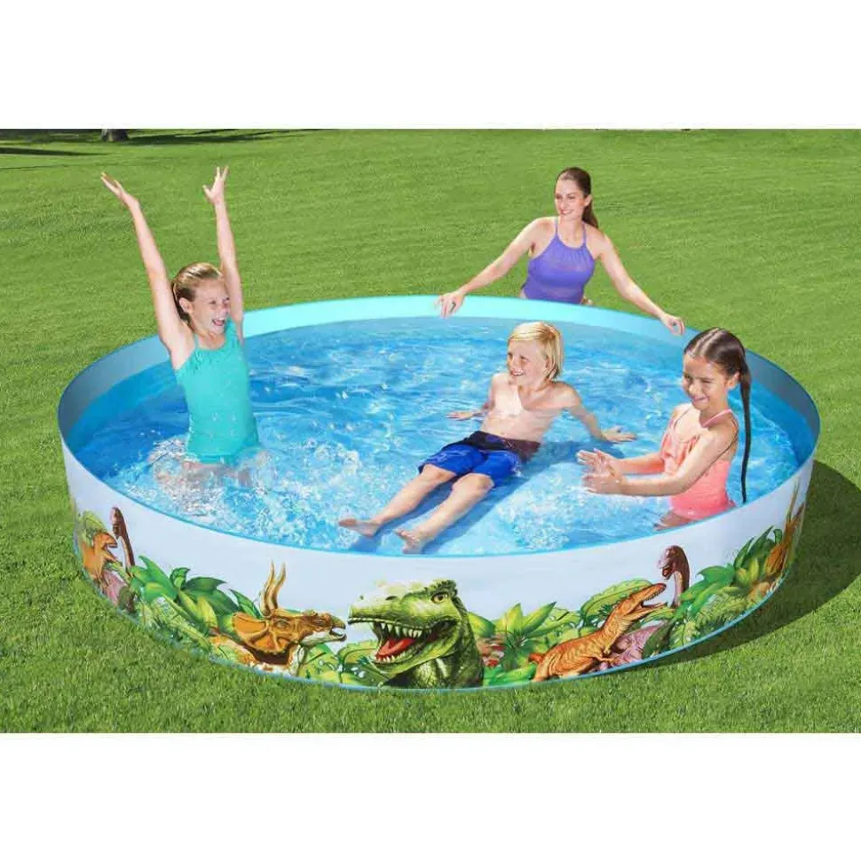 Bestway Piscina redonda Fill N Fun Dinosaur 244x46 cm