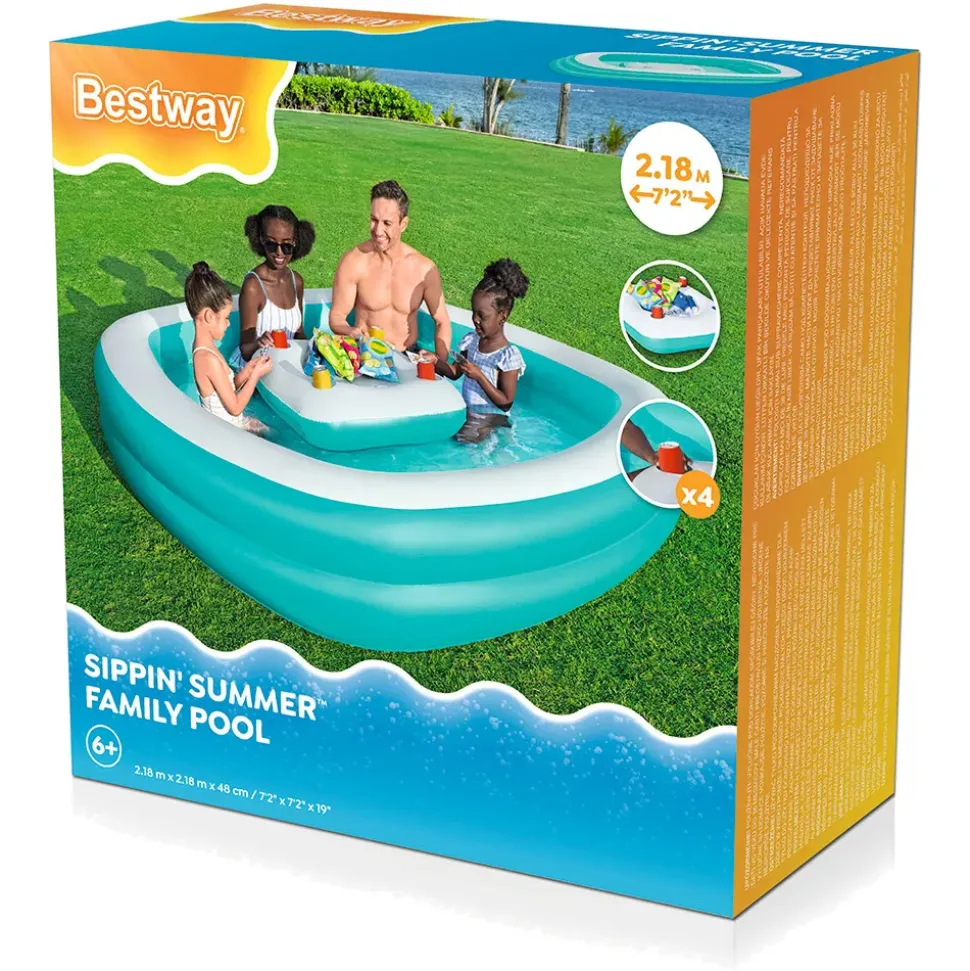 Bestway Piscina 54446 218x218x48 cm