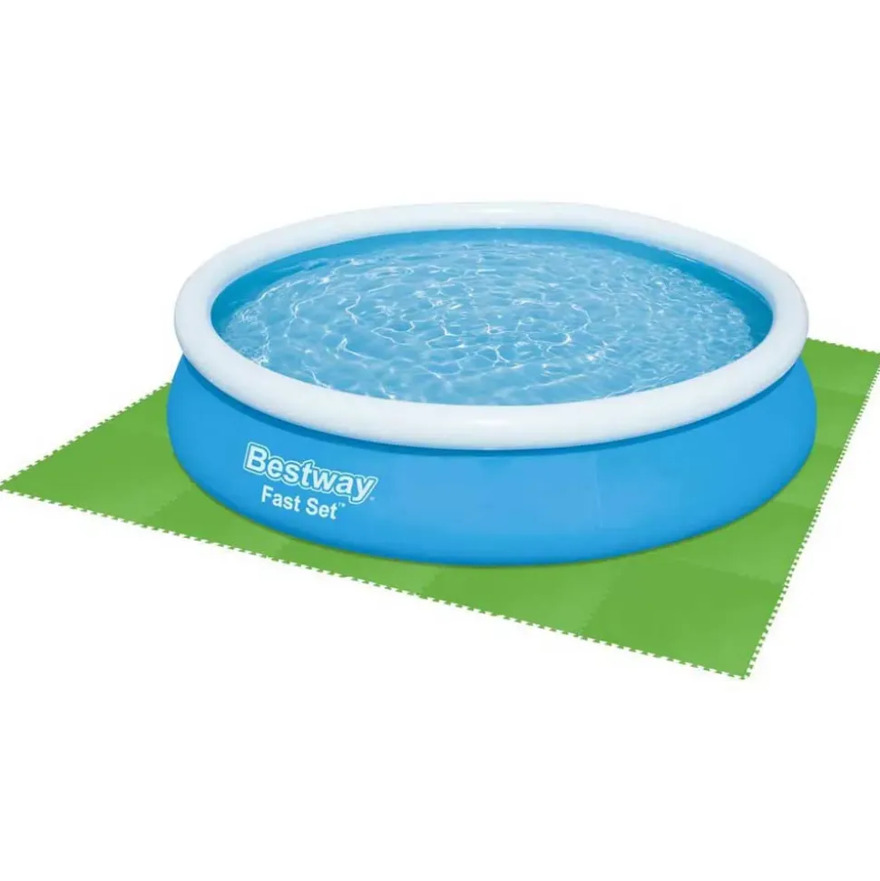Bestway Protector de suelo para piscina 9 unidades