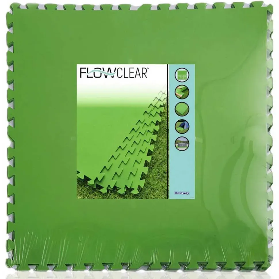 Bestway Protector de suelo para piscina 9 unidades