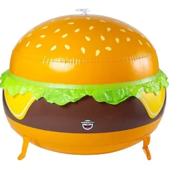 Bigmouth Inc Aspersor de Jardín Hamburguesa con Queso