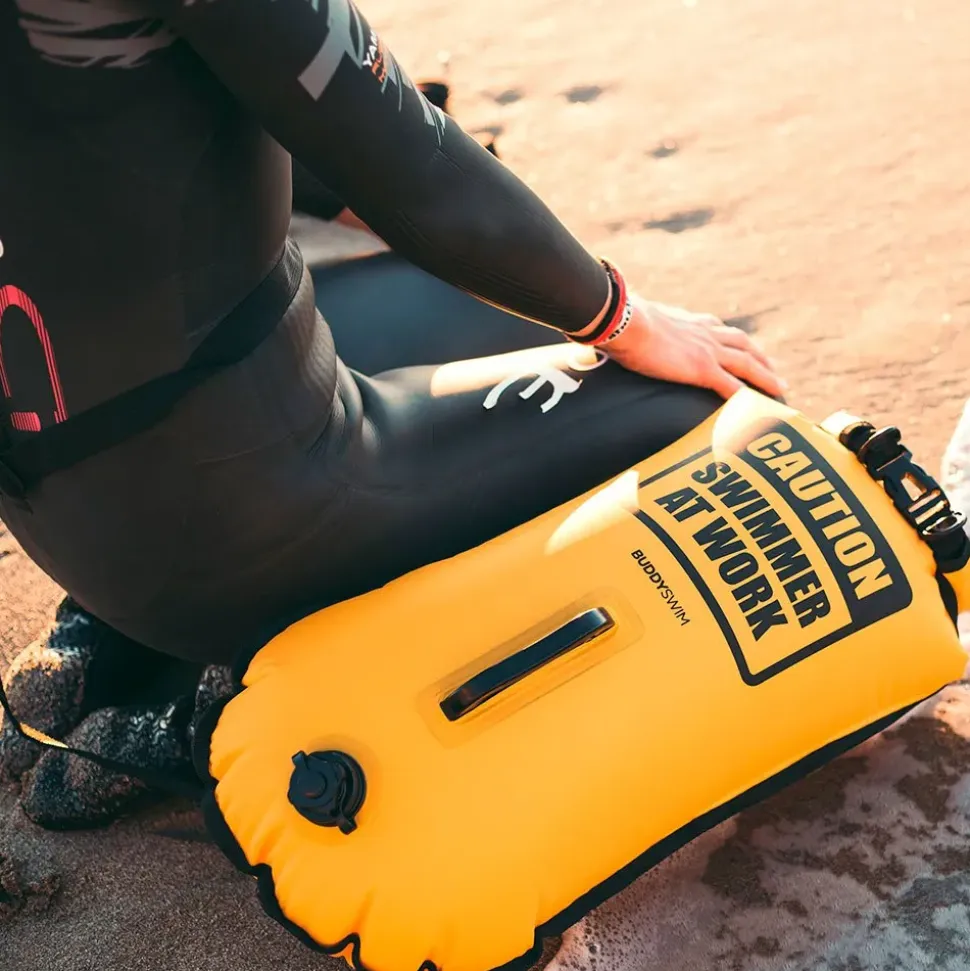Buddyswim Boya Caution Swimmer At Work 28L