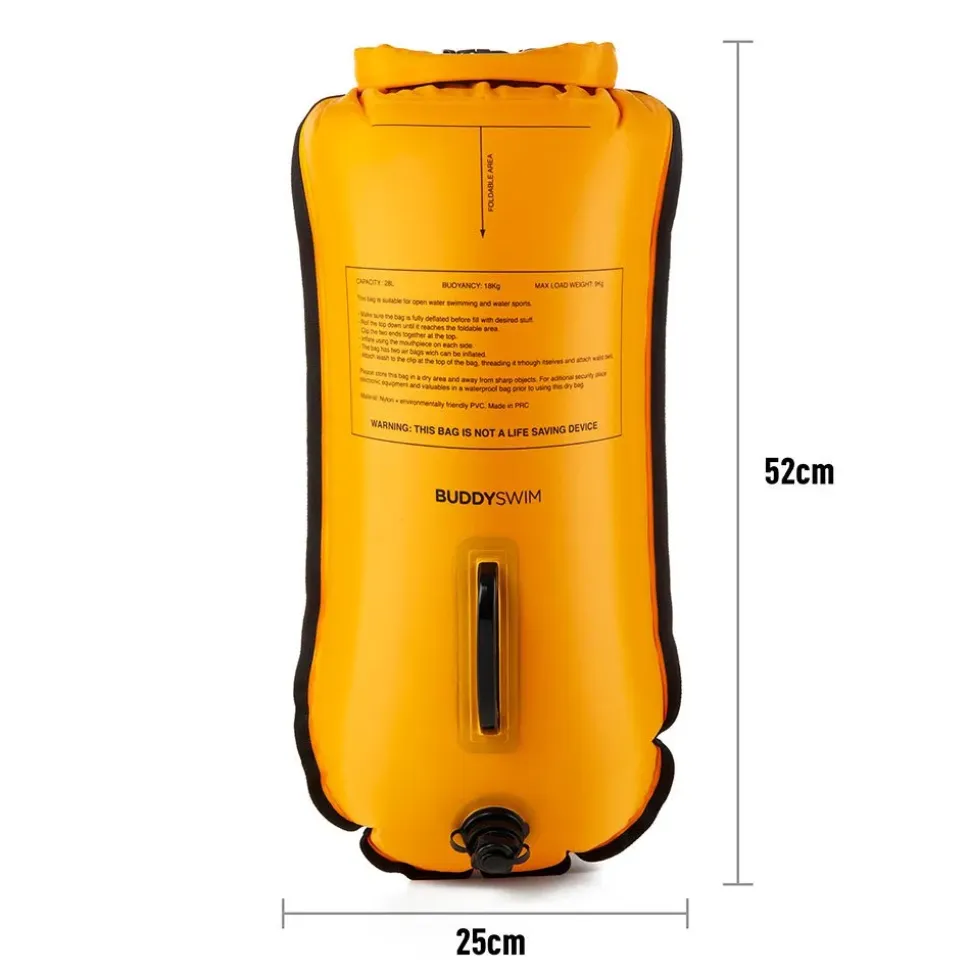 Buddyswim Boya Caution Swimmer At Work 28L