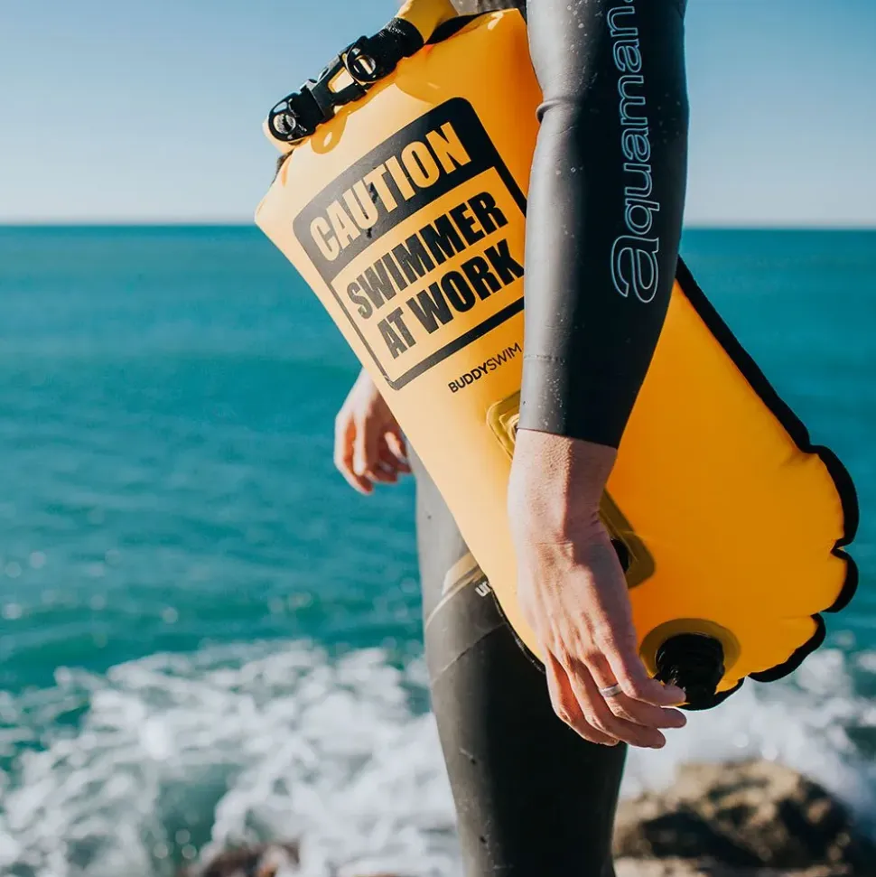 Buddyswim Boya Caution Swimmer At Work 28L