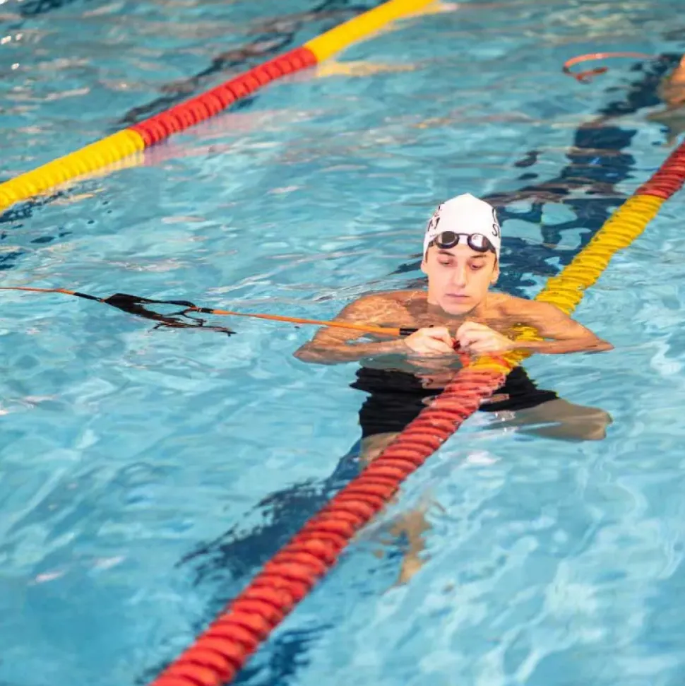 Buddyswim Cinturón de carril de natación estacionario
