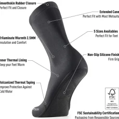Buddyswim Escarpines Trilaminate Warmth 2.5 mm Neoprene