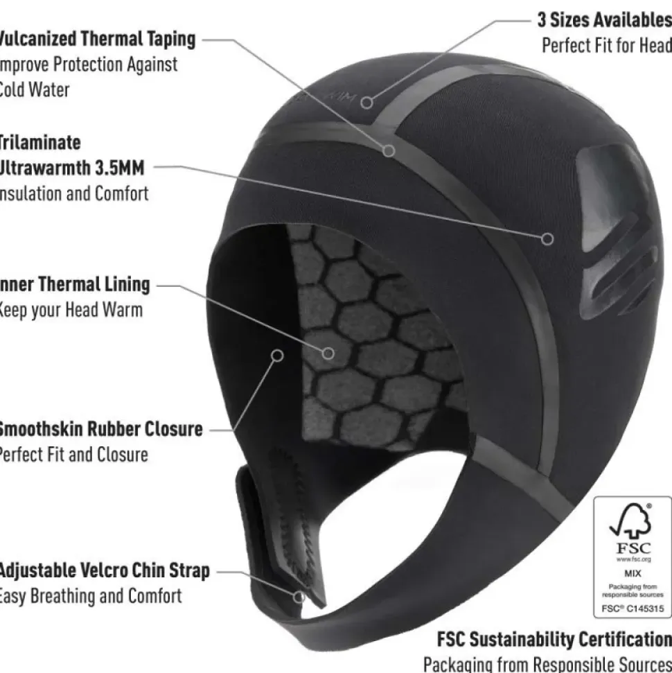 Buddyswim Gorro de neopreno Neoprene Ultra Warmth-3.5mm