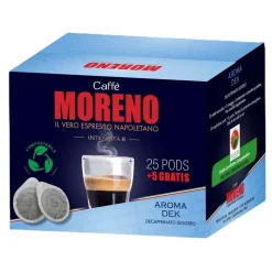 Caffè Moreno Cápsulas de café Aroma Dek ESE