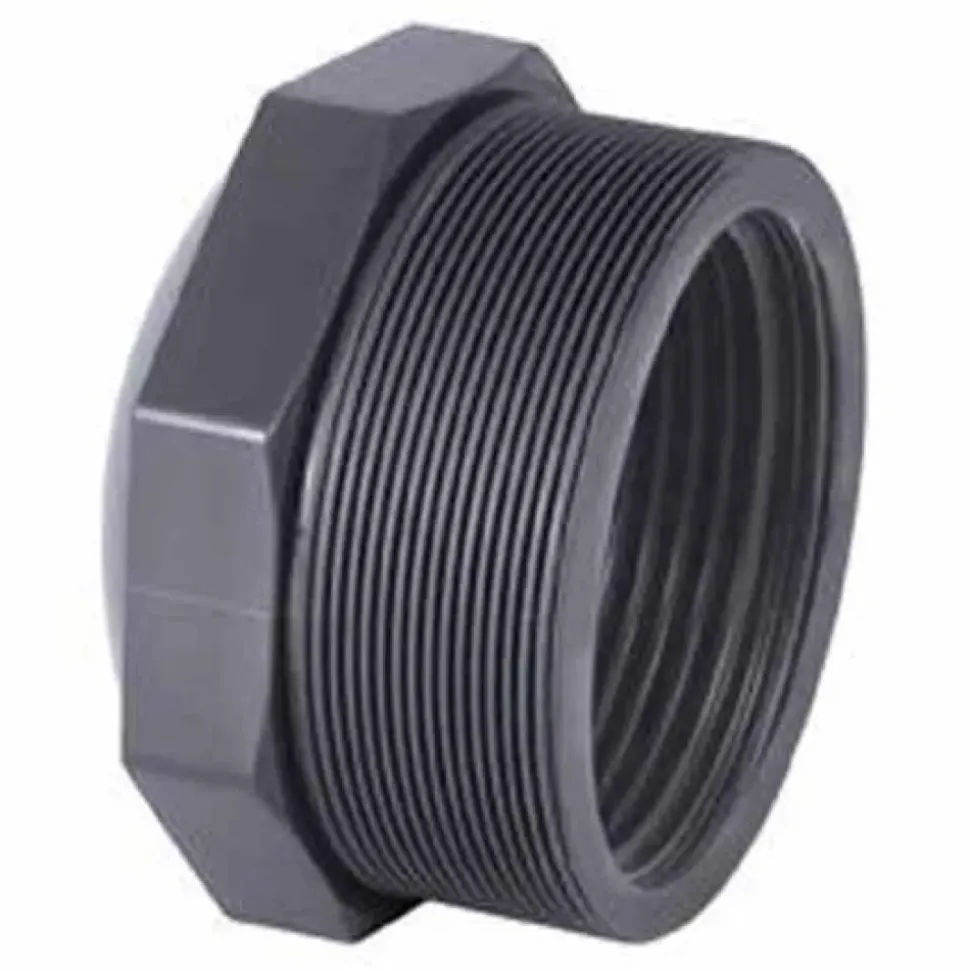 Cepex Boquilla reductora corta de PVC de 20150 Ø1 1/2x1 1/4 con rosca BSP macho-hembra