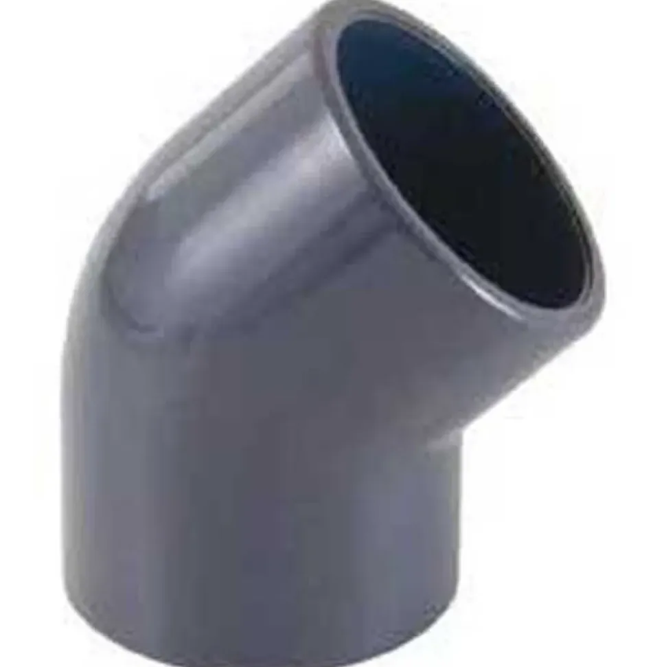Cepex Codo de PVC de 45º con enchufe para disolvente Ø40