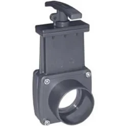 Cepex Válvula de guillotina de 43578 Ø110x110 con extremos lisos para pegar
