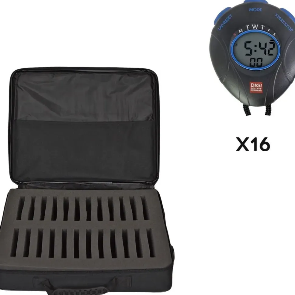 Digi Sport Instruments Cronómetro DT1 16 Unidades+Bolsa Suave