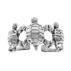 Dive Silver Anillo de pie de tortuga