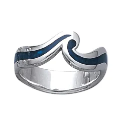 Dive Silver Anillo Wave
