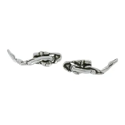 Dive Silver Pendiente Small Diver Post
