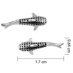 Dive Silver Pendientes Medium Whale Shark