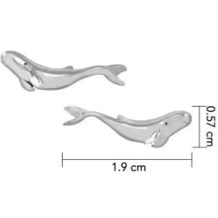 Dive Silver Pendientes Small Pilot Whale