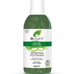 Dr. Organic Enjuague bucal de aloe vera 500ml