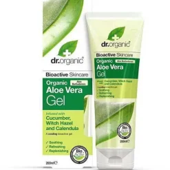 Dr. Organic Gel de Aloe Vera con Pepino Hamamelis y Caléndula 200ml