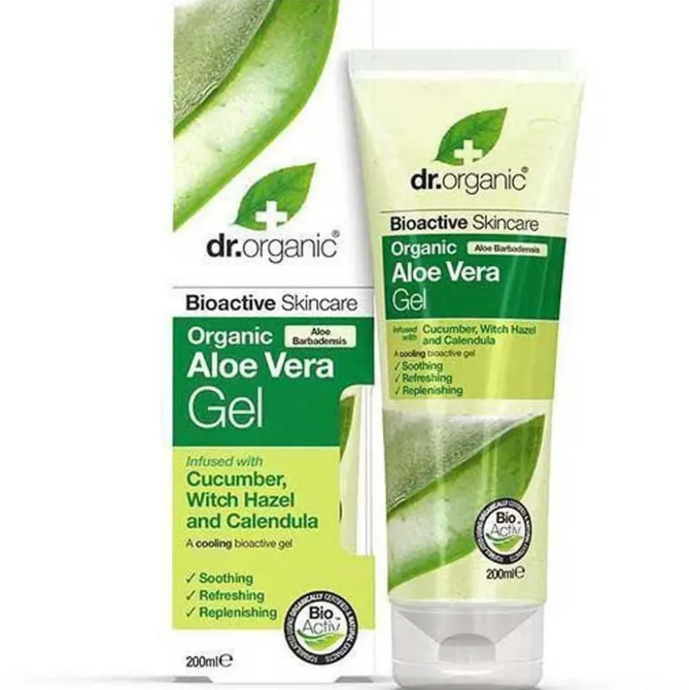 Dr. Organic Gel de Aloe Vera con Pepino Hamamelis y Caléndula 200ml
