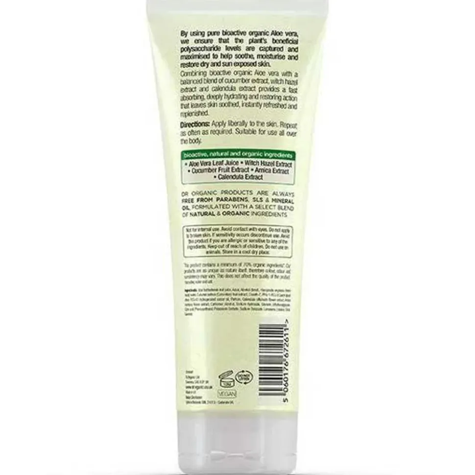 Dr. Organic Gel de Aloe Vera con Pepino Hamamelis y Caléndula 200ml