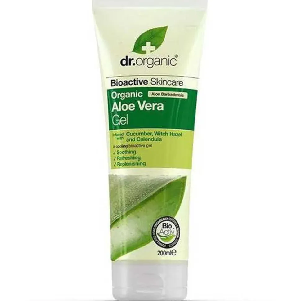 Dr. Organic Gel de Aloe Vera con Pepino Hamamelis y Caléndula 200ml