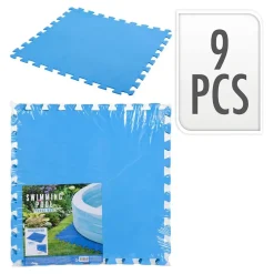 Edm Protector de suelo para piscina 9 piezas
