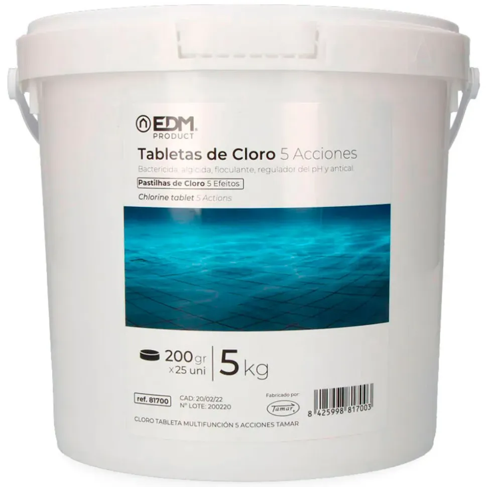 Edm Tabletas de cloro de acción 5kg