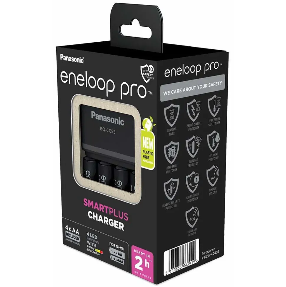 Eneloop Cargador de batería BQ-CC55/+4AA