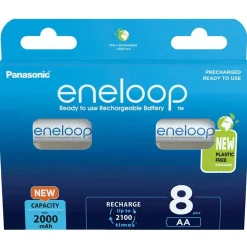 Eneloop Pila recargable BK-3MCDE/8BE 2000mAh 8 unidades