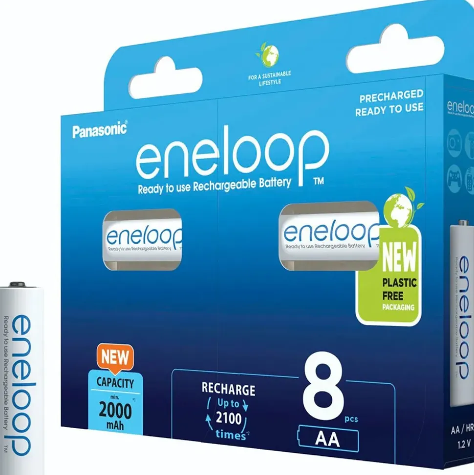 Eneloop Pila recargable BK-3MCDE/8BE 2000mAh 8 unidades