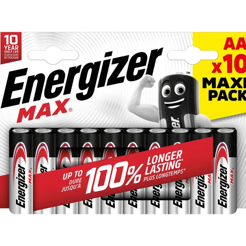 Energizer Pila alcalina AA Max Eco LR6 10 unidades