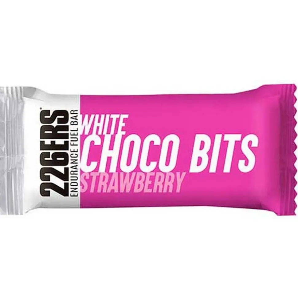 226ERS Barrita energética de chocolate blanco y resistencia Pepitas de Chocolate Fresa 60g 1 unidad