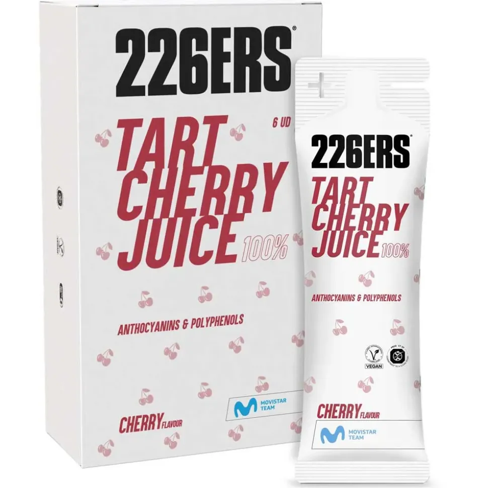 226ERS Caja de Bebida Energética Monodosis Tart Cherry Juice Cereza 60ml 6 unidades