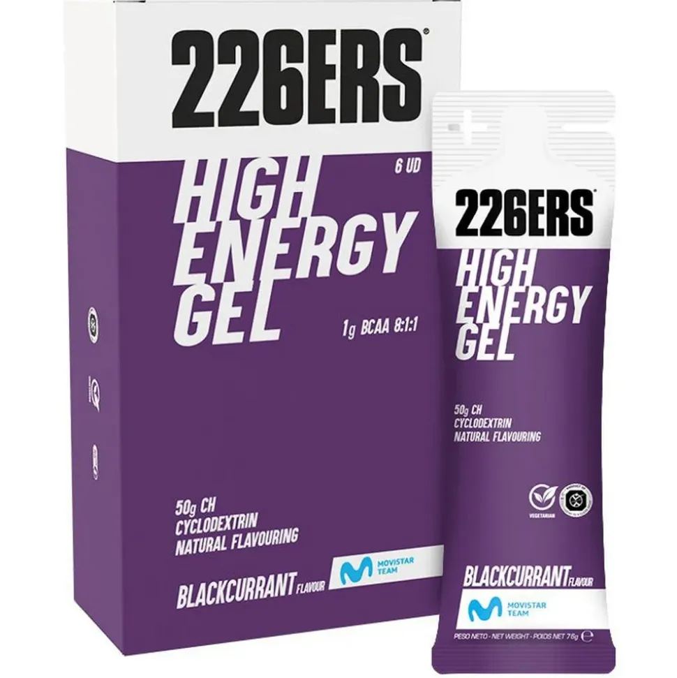 226ERS Caja de geles energéticos Grosella negra High 76g 6 unidades