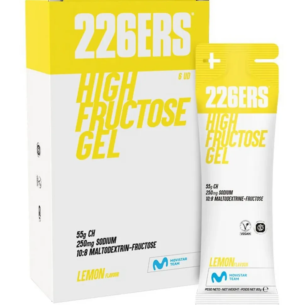 226ERS Caja de geles energéticos High Energy Limón 80g 6 unidades