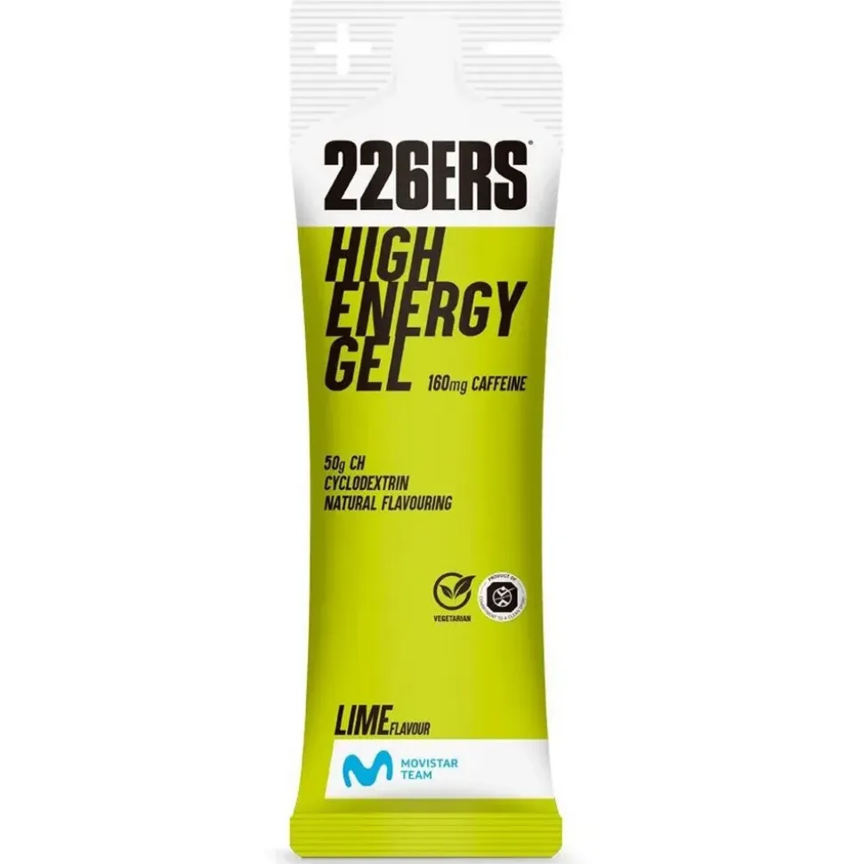 226ERS Caja de geles energéticos High Energy Caffeine Lima 76g 6 unidades