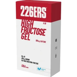 226ERS Caja de geles energéticos High Fructose Caffeine Cola 80g 6 unidades