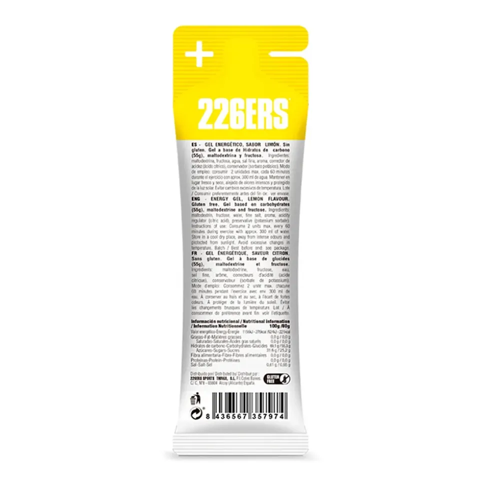 226ERS Gel energético High Fructose Limón 80g