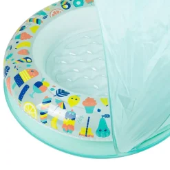 Eurekakids Piscina inflable para bebés con parasol-hola verano