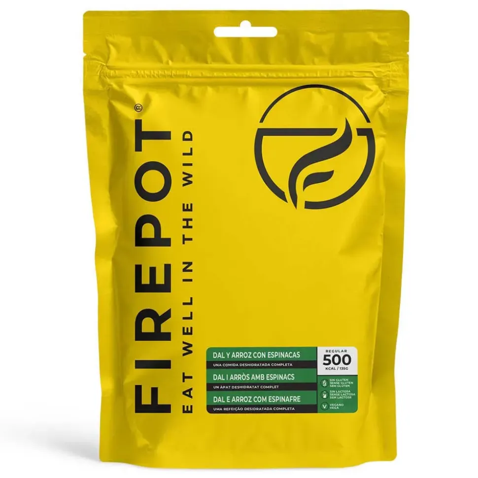 Firepot Dal y arroz con Regular Espinacas